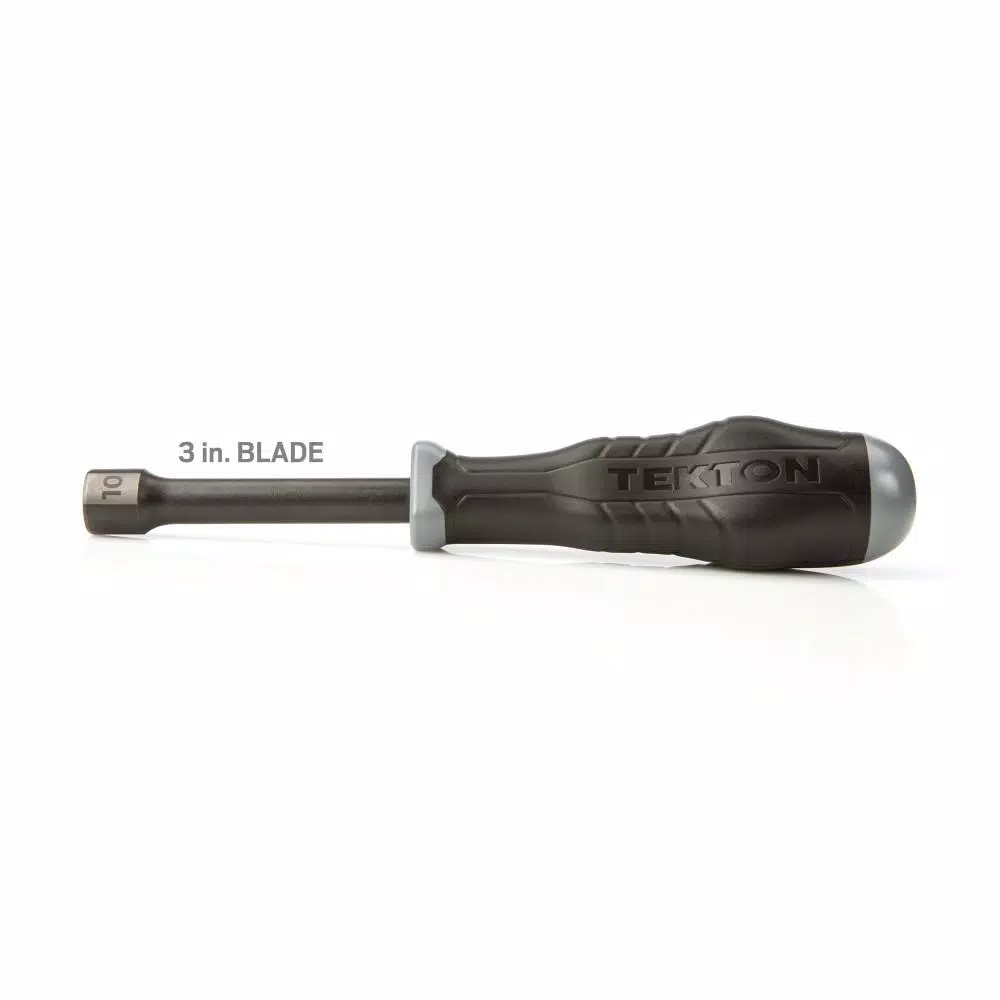 TEKTON 10 mm Nut Driver with Patented Three-Sided Handle