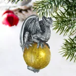 Design Toscano Protector of the Gothic Portal Celtic Dragon 2010 Holiday Ornament thumbnail 2