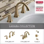 Delta Lahara 24 in. Towel Bar in Champagne Bronze thumbnail 4