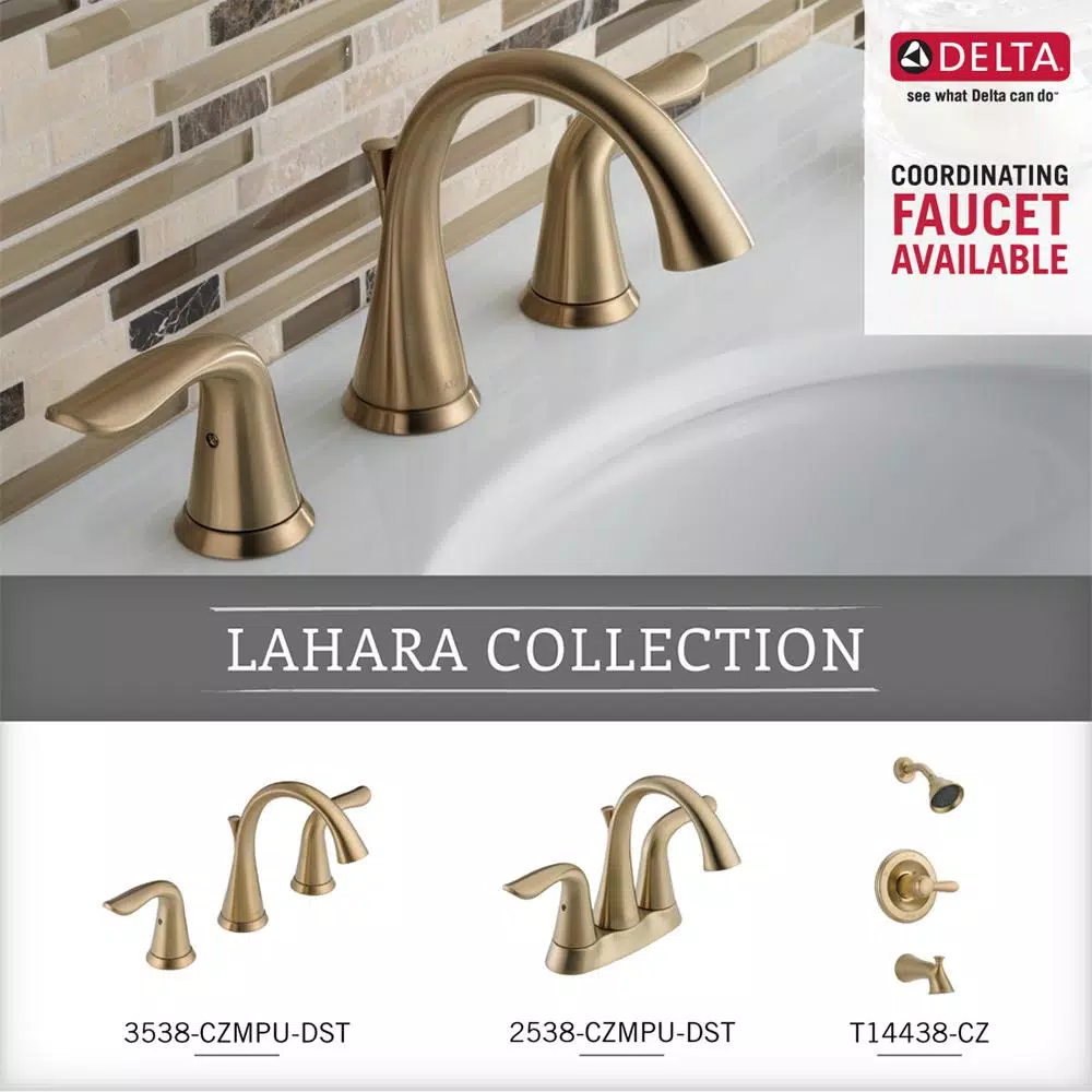Delta Lahara 24 in. Towel Bar in Champagne Bronze