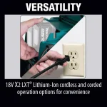 Makita 18V X2 LXT Cordless/Corded 2.1 Gallon Dry Vacuum (Tool Only) thumbnail 12
