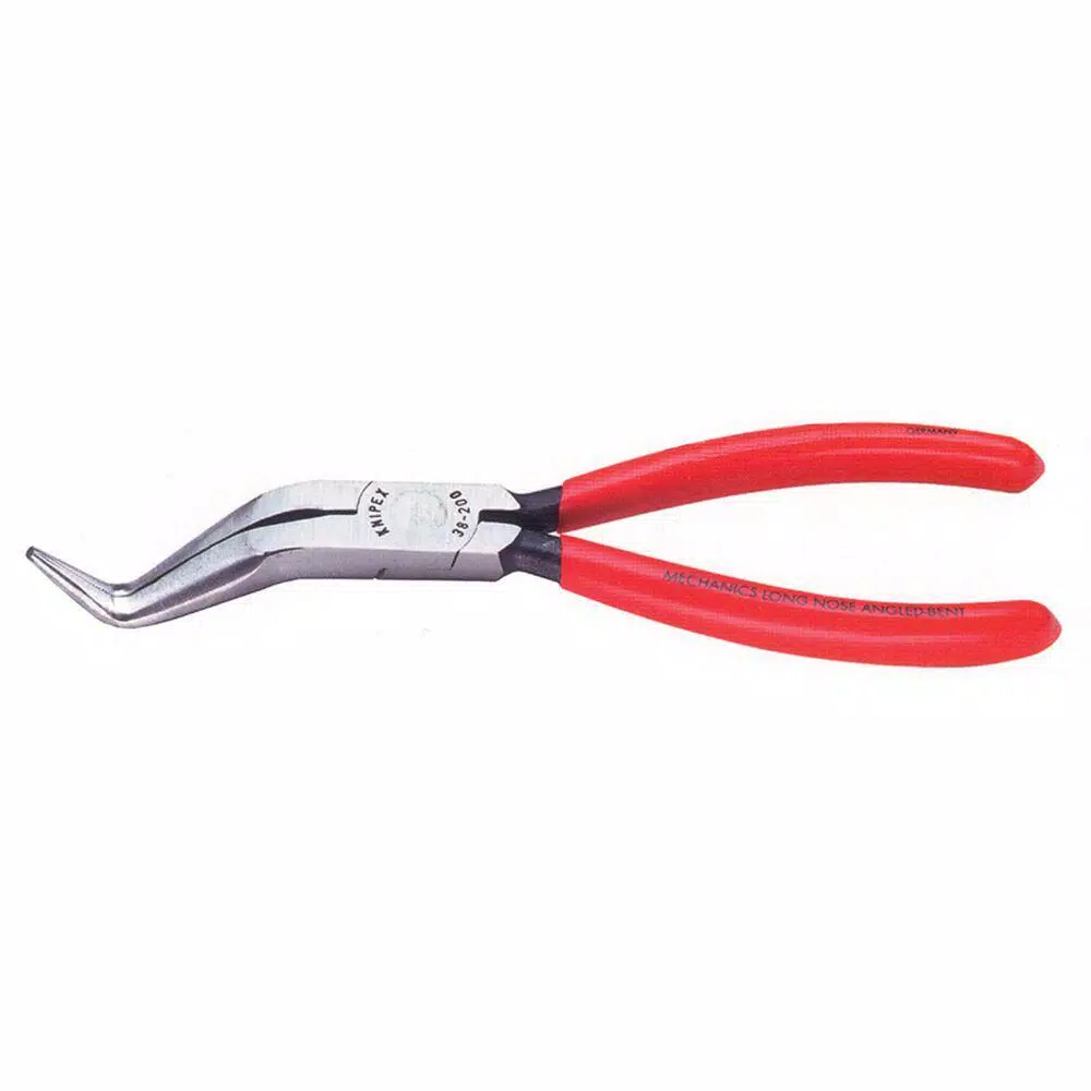 KNIPEX 8 in. Double Angled Long Nose Pliers, No Cutter