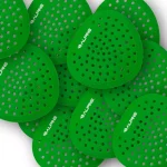 Alpine Industries Green Apple Flat Anti-Splash Urinal Screen, 10-Pack thumbnail 5