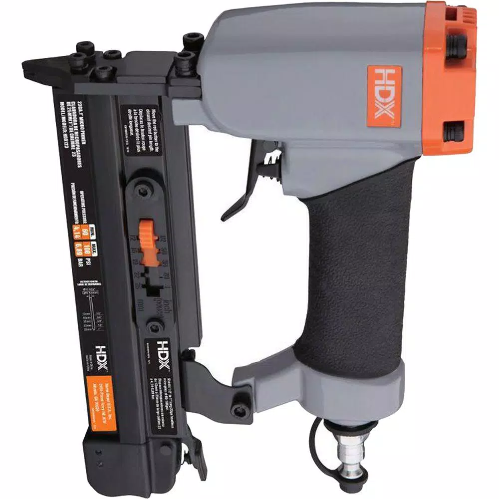 HDX 23-Gauge 1 in. Micro Pin Nailer, Pneumatic Air Powered