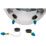 Unbranded ReadyMax Ripcord Retractors with NRR 25 dB Silicone PermaPlugs for Hard Hats and Bump Caps thumbnail 2