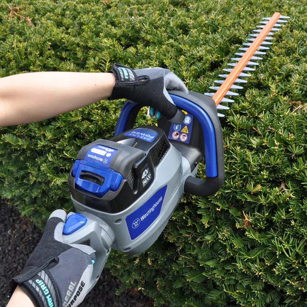Westinghouse 40V Cordless Hedge Trimmer with 2.0 Ah Battery and Charger, 24 in. Blades