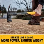 DEWALT 22 oz. Steel Framing Hammer with Rip Claw and Magnetic Nail Starter thumbnail 8