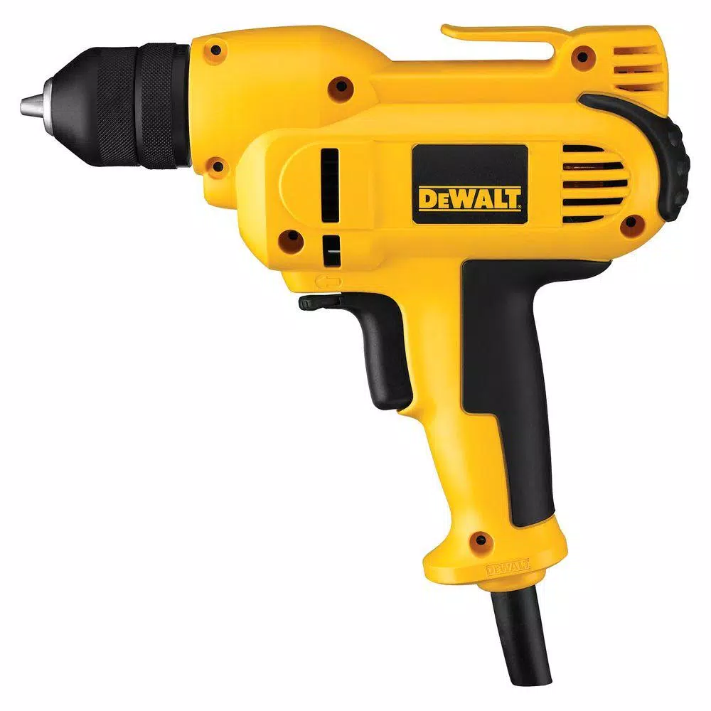 DEWALT DWD115K 3/8 in. 8 Amp Variable Speed Reversing Mid-Handle Drill Kit