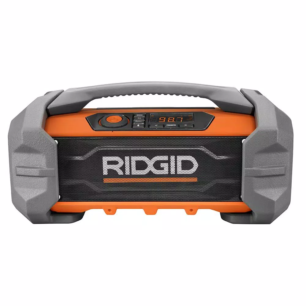 RIDGID 18V Hybrid Jobsite Radio with Bluetooth Wireless Technology (Tool Only)