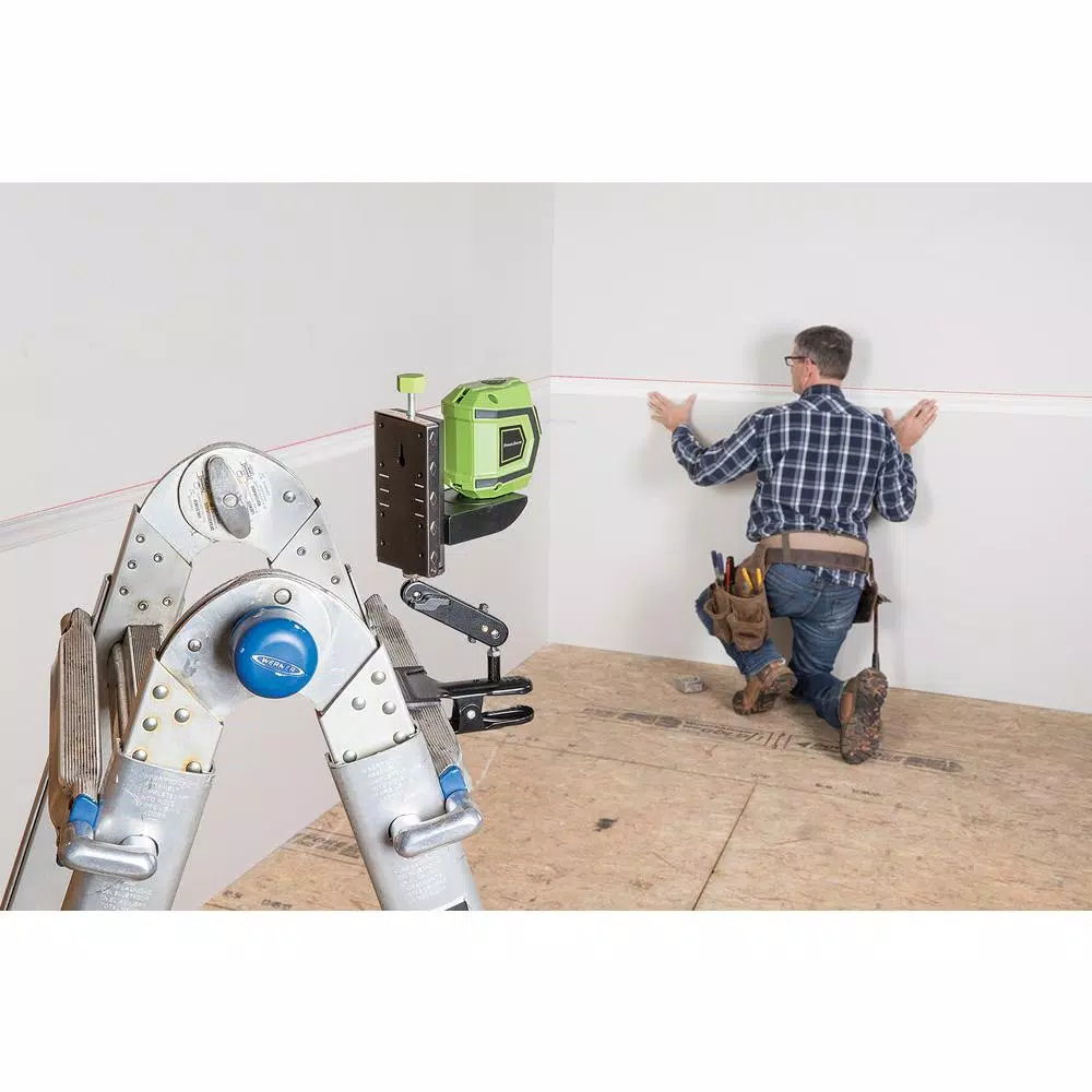 PowerSmith Self-Leveling Cross-Line Laser Level with Mode Lock, Magnetic Base, Clamp, and Tripod Mount