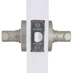 Defiant Highland Satin Nickel Passage Door Lever with Round Rose thumbnail 4