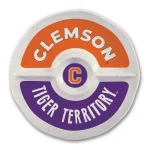 Magnolia Lane Clemson NCAA Officially Licensed 15 in. Melamine Chip and Dip Serving Tray thumbnail 1