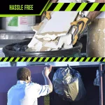 Unbranded 33 Gallon Black Low Density EZ Tie Closure Trash Bags, 1.5 Mil, 100-Count thumbnail 8