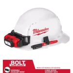 Milwaukee BOLT White Type 1 Class C Full Brim Vented Hard Hat with Performance Safety Glasses thumbnail 4