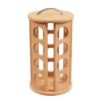 Classic Cuisine 20-Count Bamboo Rotating Coffee Pod Organizer Carousel thumbnail 1