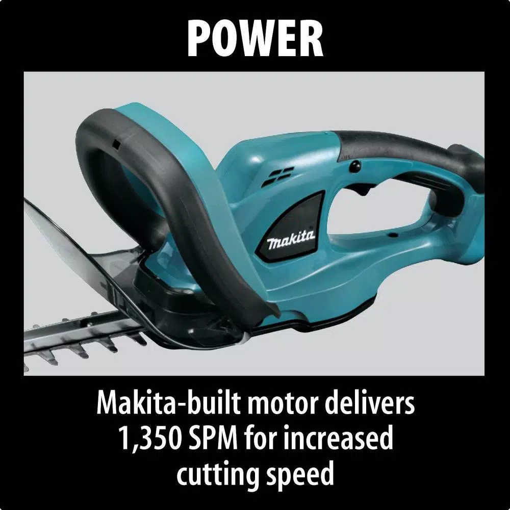Makita 18V LXT Cordless Hedge Trimmer Kit with 4.0Ah Battery and Charger, 22 in. Blade