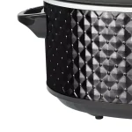Brentwood Appliances 7 Qt. Black Slow Cooker with Removable Ceramic Pot and Tempered Glass Lid thumbnail 5