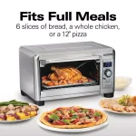 Hamilton Beach Professional 1500W Digital Toaster Oven with Temperature Probe, 6-Slice, Stainless Steel thumbnail 8