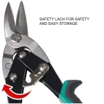 KING 3-Piece Aviation Tin Snip Set, 10 in. Straight, Left, and Right Cut thumbnail 2