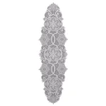 Heritage Lace Snowflake White Floral Polyester Lace Table Runner, 19 in. x 65 in. thumbnail 1