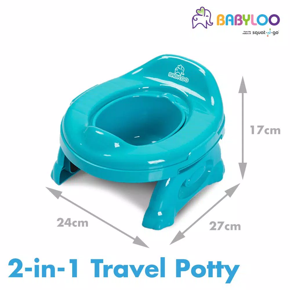 Babyloo 2-in-1 Portable Travel Potty for Toddlers - Blue