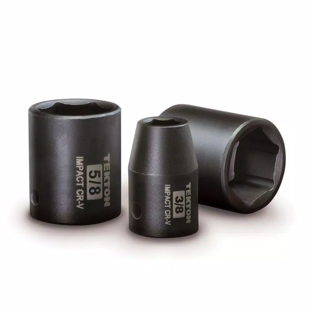 TEKTON 14-Piece 1/2 in. Drive SAE Shallow Impact Socket Set, 3/8-1-1/4 in.