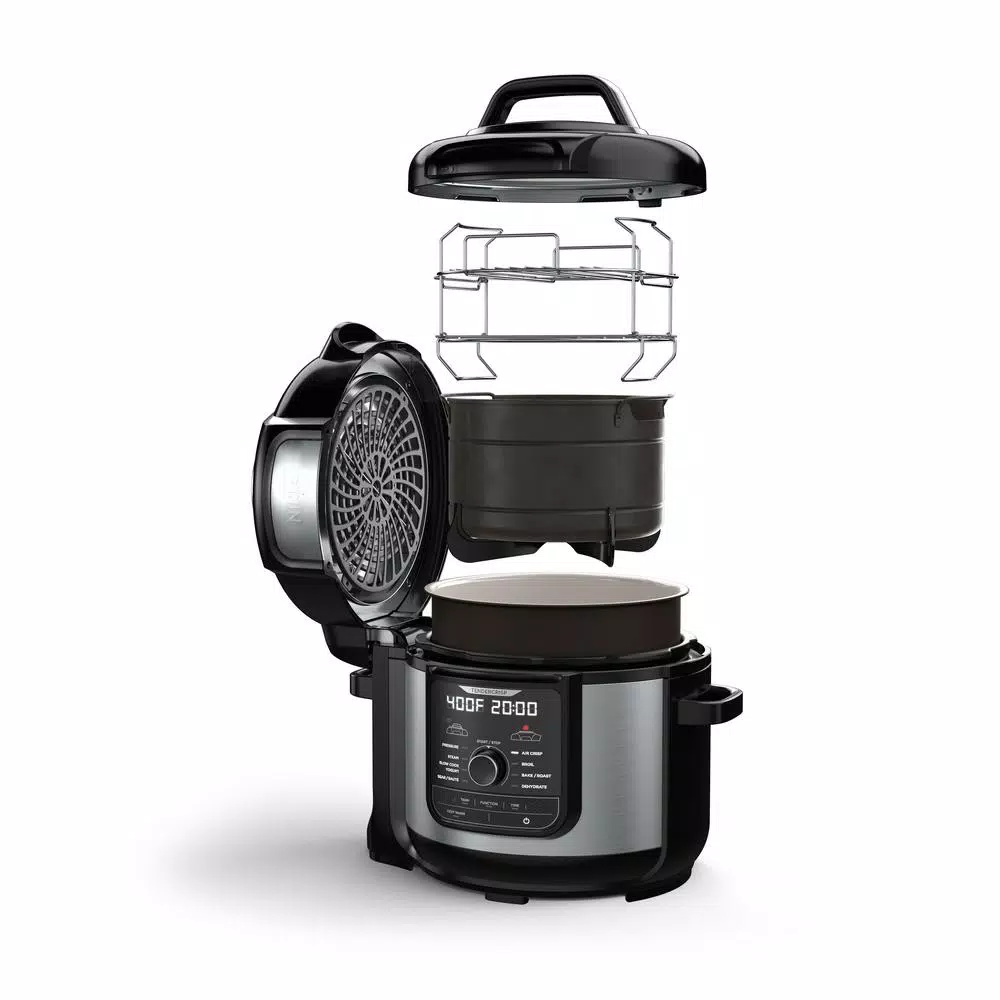 Ninja Foodi Deluxe 8 Qt. Stainless Steel Pressure Cooker and Air Fryer