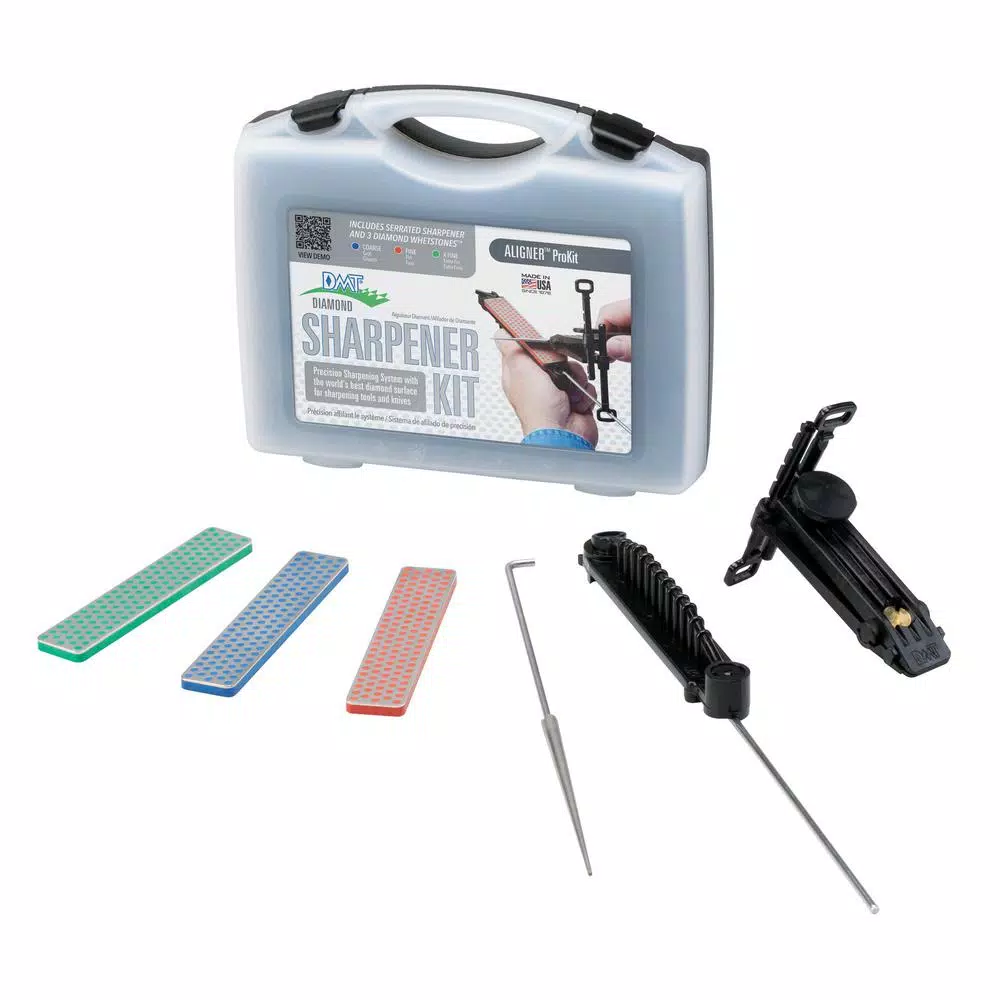DMT Aligner Pro Kit Diamond Guided Sharpening System with 7-Angle Adjustable Guide