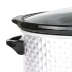 Brentwood Appliances SC-157W 7 Qt. Pearl Slow Cooker with Tempered Glass Lid thumbnail 2