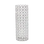 Elegant Designs 11.25 in. Chrome and K5 Crystal Cylinder Decorative Table Vase thumbnail 2
