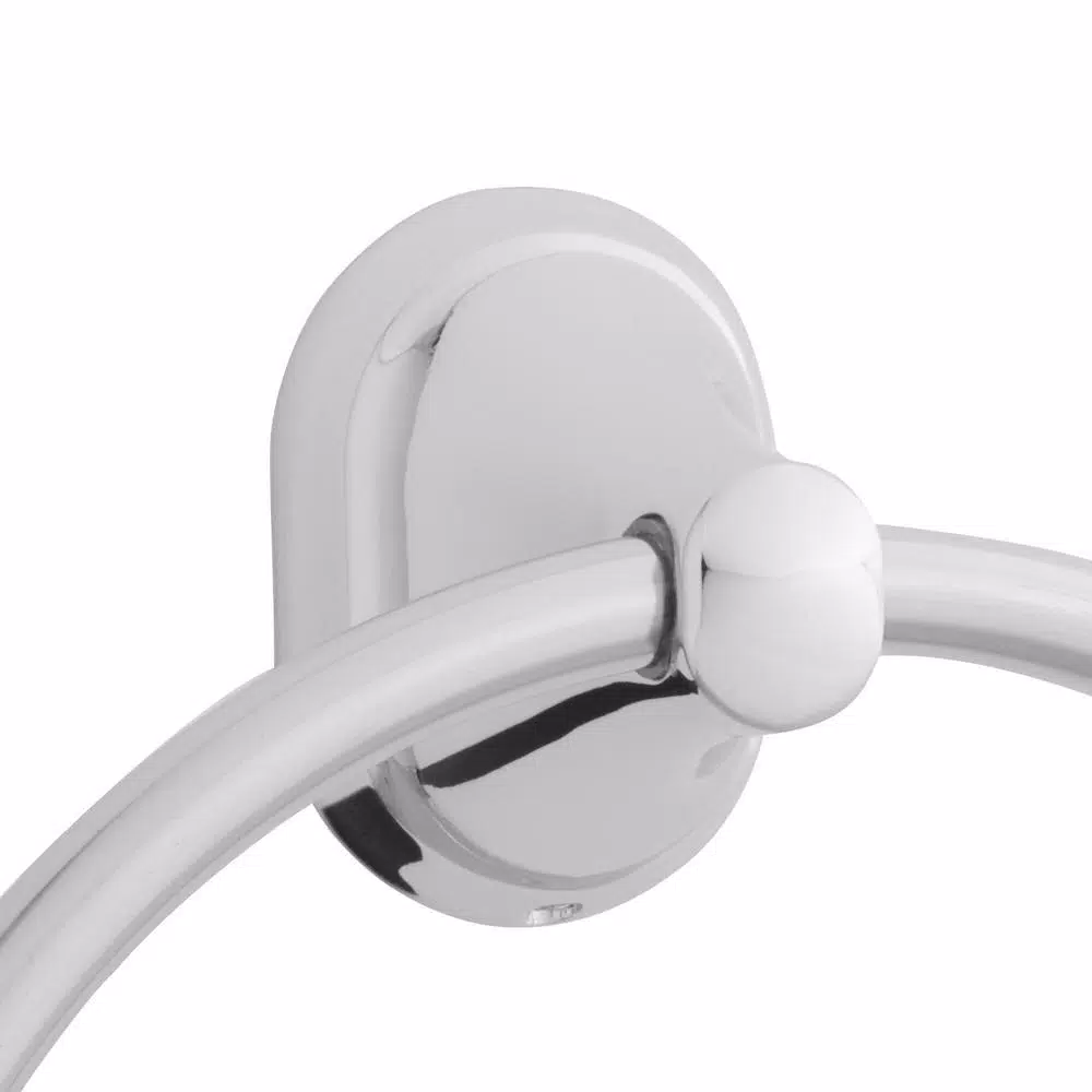 Glacier Bay Treyburn Chrome Hand Towel Ring - Stainless Steel Wall Mount