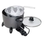 Presto Options 6 Qt. Electric Multi-Cooker and Deep Fryer, Dark Gray thumbnail 1