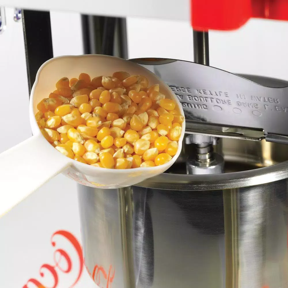 Unbranded Coca-Cola Countertop Popcorn Popper Machine with 2.5-Oz. Stainless Steel Kettle, Red