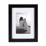 DesignOvation Gallery Wood Picture Frame Set, Black Satin Finish, Set of 4 thumbnail 2
