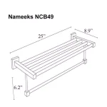 Nameeks General Hotel Wall Mounted Chrome Towel Train Rack thumbnail 2