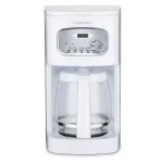 Cuisinart 12-Cup White Drip Coffee Maker with Stainless Steel Accents and Programmable Timer thumbnail 1