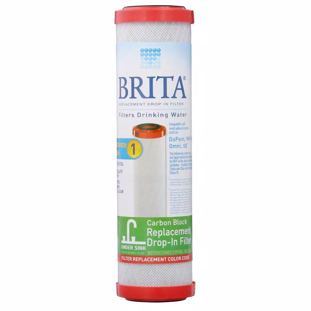 Brita Universal Under Sink Carbon Block Replacement Water Filter