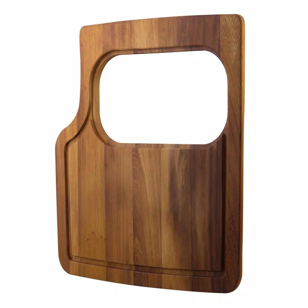 ALFI BRAND Iroko Wood Cutting Board with Polyethylene Insert - Made in Italy