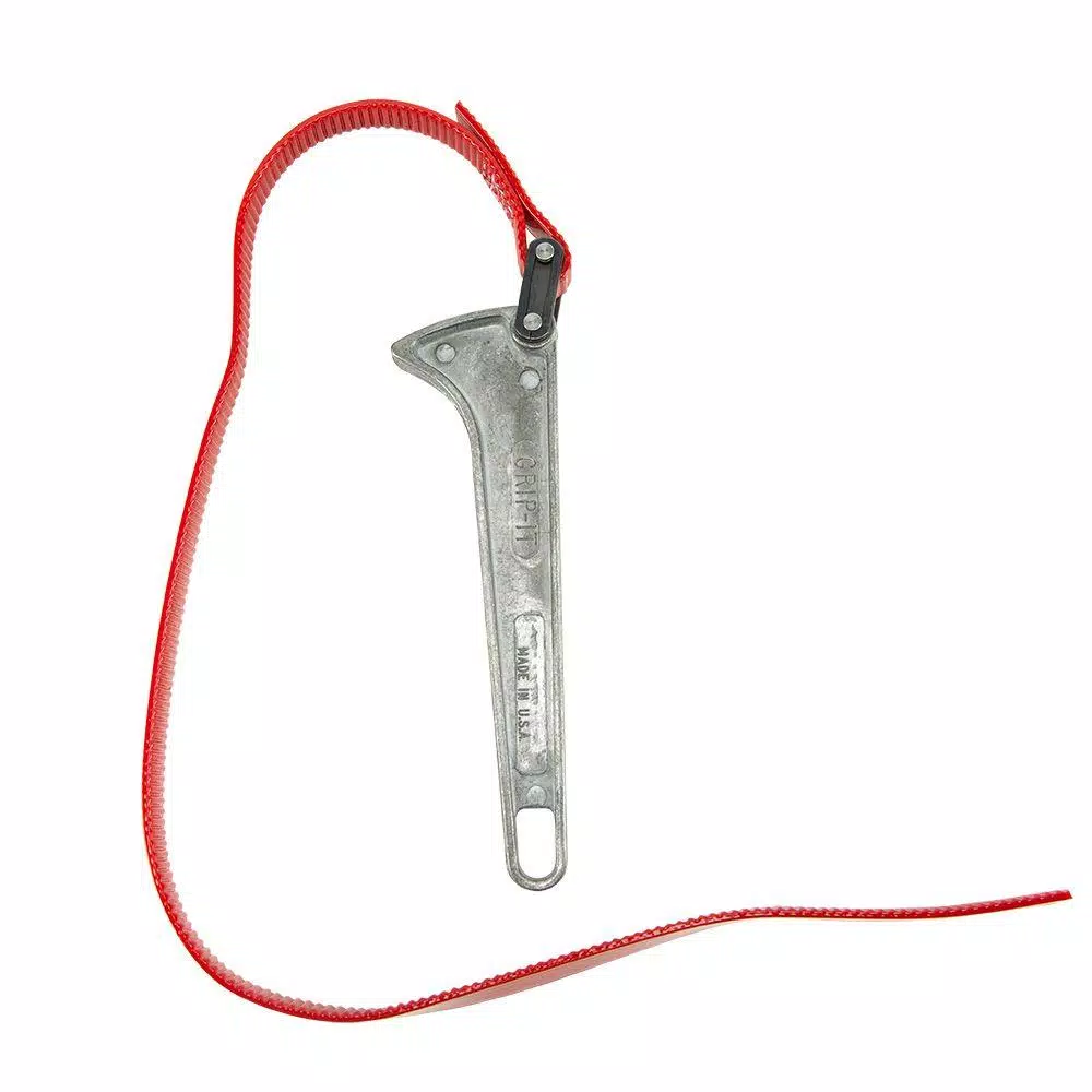 Klein Tools Grip-It Strap Wrench, 1.5 in. to 5 in. Opening, 6 in. Handle