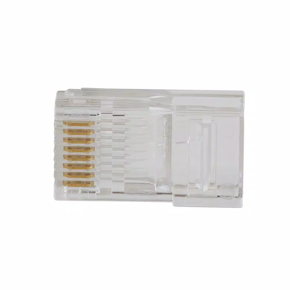 Klein Tools CAT6 Pass-Thru Modular Crimper, Radial Stripper, and 20-Pack Connector Set