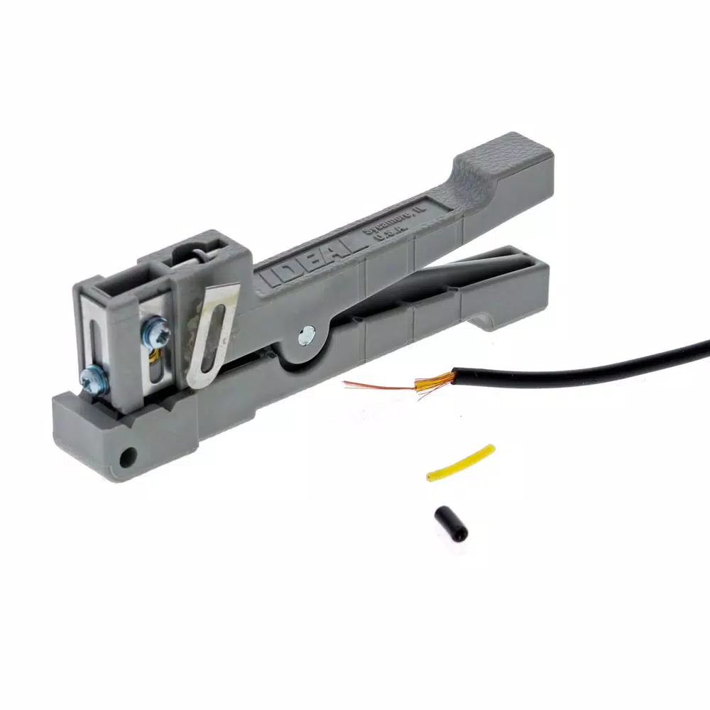 Ideal Adjustable Coax and Fiber Ringer Stripper Tool, Up to 1/8 in.