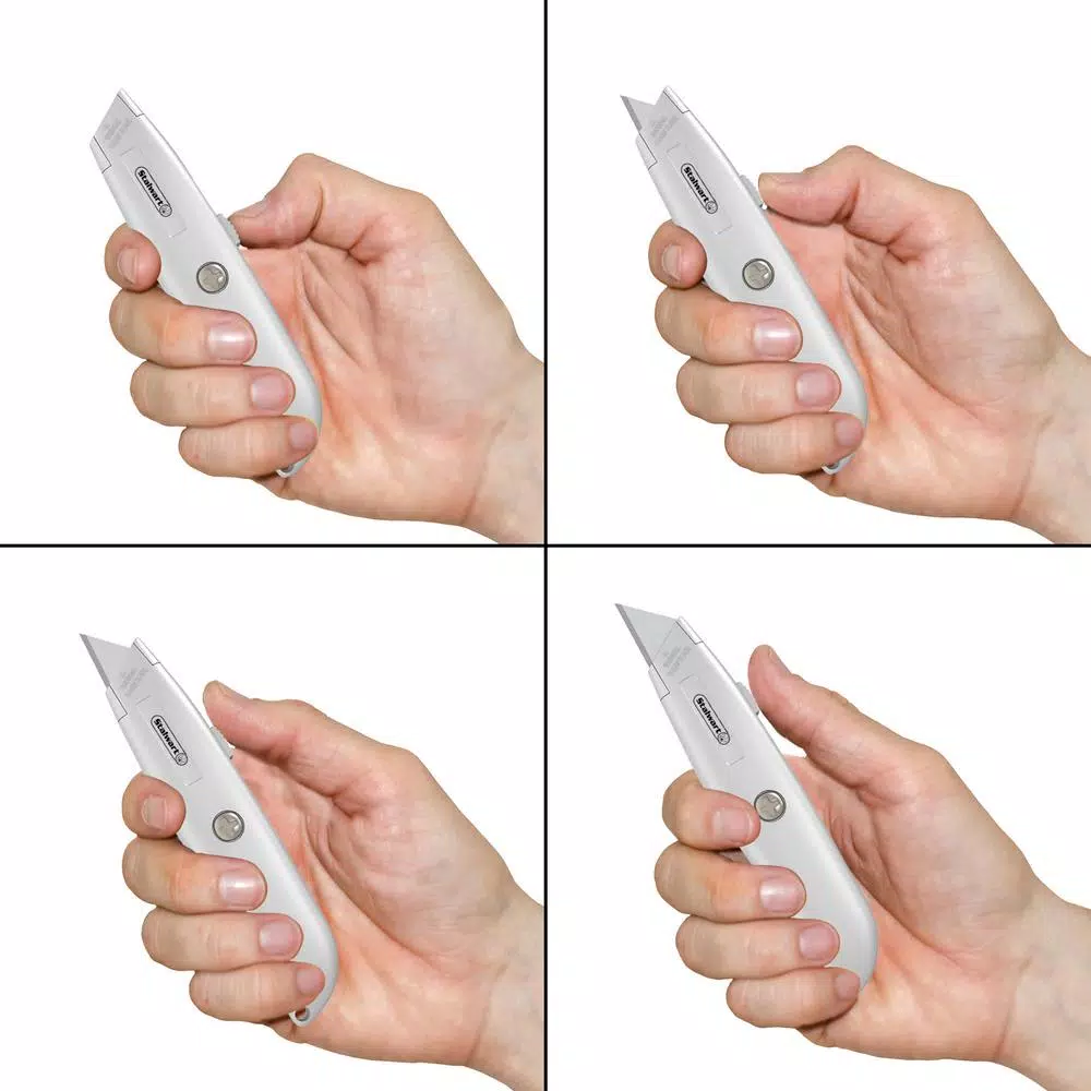 Stalwart Retractable Utility Knife Set, 6-Pack, Aluminum Alloy Body