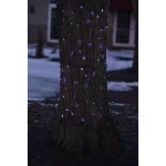 Northlight 2 ft. x 8 ft. Blue Mini Net Style Tree Trunk Wrap Christmas Lights with Brown Wire thumbnail 3