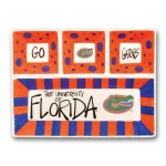Magnolia Lane Florida Ceramic NCAA Collegiate 4-Section Tailgating Serving Platter thumbnail 1