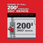 Milwaukee M18 FUEL Angler 120 ft. x 1/8 in. Steel Pulling Fish Tape Replacement Cartridge thumbnail 5