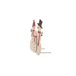 Glitzhome 29.92 in. Rusty Metal Snowman Family Christmas Yard Stake and Wall Decor thumbnail 6