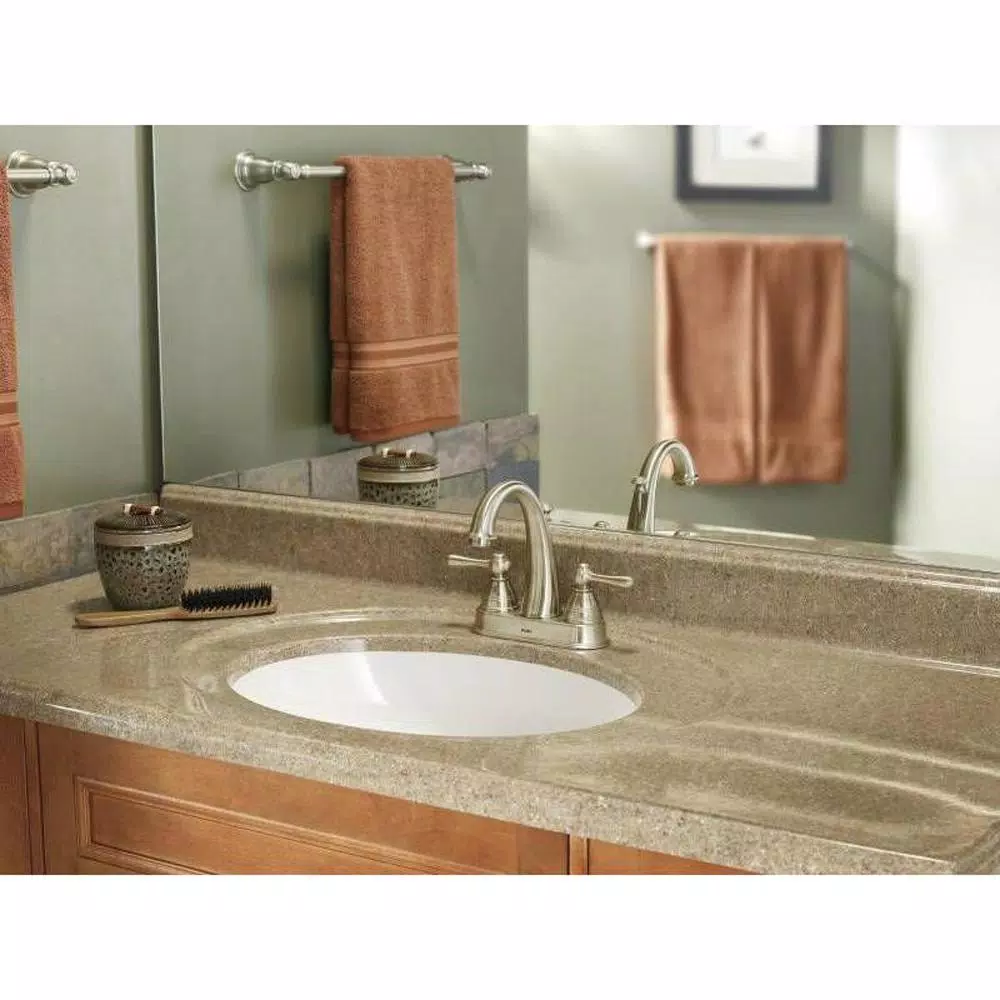 MOEN Kingsley 24 in. Single Towel Bar, Brushed Nickel