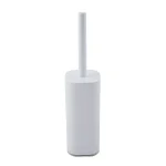 Bath Bliss Acrylic Cylinder Toilet Brush and Holder Set, White thumbnail 2