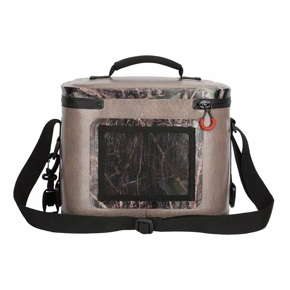 Camp-Zero 7.6 Qt. Soft Cooler, 12-Can Capacity, Beige and Camo