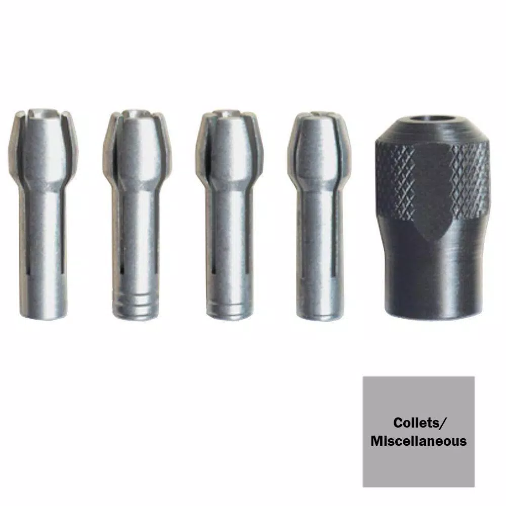 Dremel Quick Change Collet Nuts, 5-Piece Set for Rotary Tools